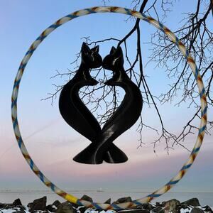 3d printed twin cats in